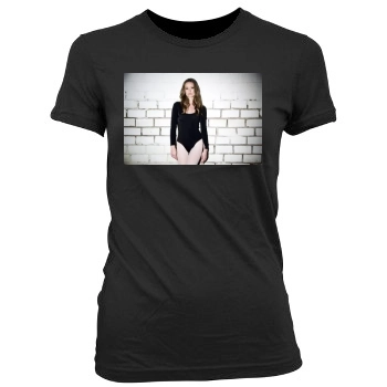 Summer Glau Women's Junior Cut Crewneck T-Shirt