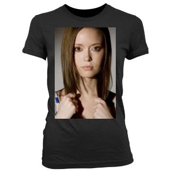 Summer Glau Women's Junior Cut Crewneck T-Shirt