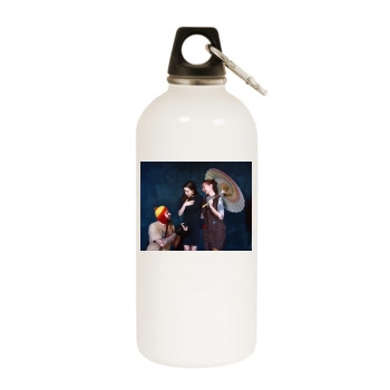 Summer Glau White Water Bottle With Carabiner