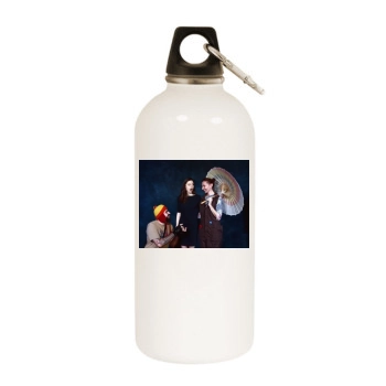 Summer Glau White Water Bottle With Carabiner