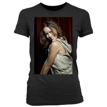 Summer Glau Women's Junior Cut Crewneck T-Shirt