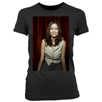 Summer Glau Women's Junior Cut Crewneck T-Shirt