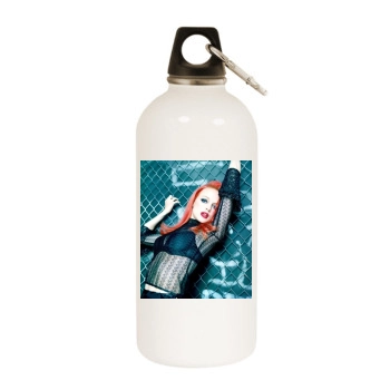 Heather Graham White Water Bottle With Carabiner