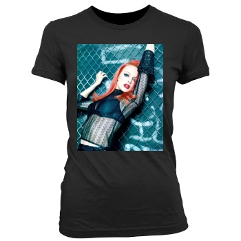 Heather Graham Women's Junior Cut Crewneck T-Shirt