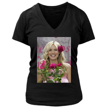 Heidi Klum Women's Deep V-Neck TShirt