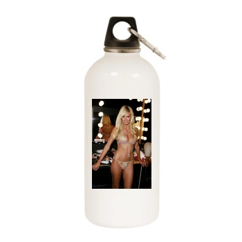 Heidi Klum White Water Bottle With Carabiner