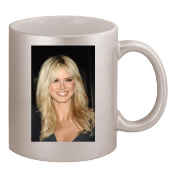 Heidi Klum 11oz Metallic Silver Mug