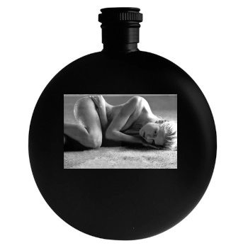 Heidi Klum Round Flask