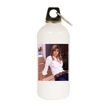 Heidi Klum White Water Bottle With Carabiner