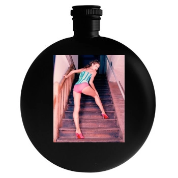 Heidi Klum Round Flask