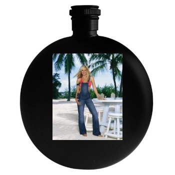 Heidi Klum Round Flask