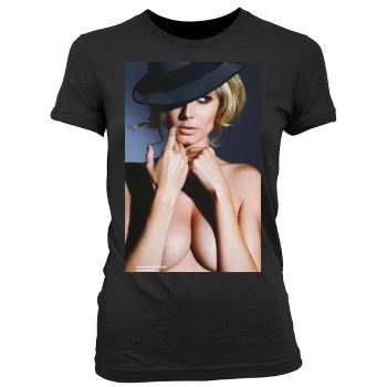 Heidi Klum Women's Junior Cut Crewneck T-Shirt