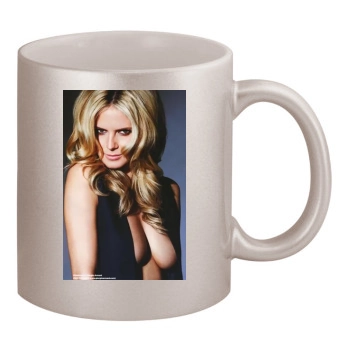 Heidi Klum 11oz Metallic Silver Mug