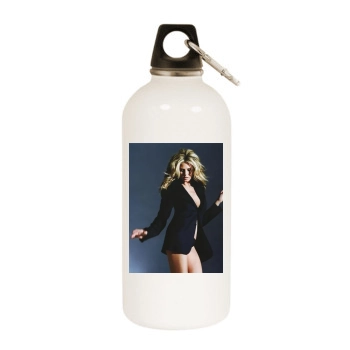 Heidi Klum White Water Bottle With Carabiner