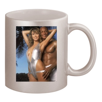 Heidi Klum 11oz Metallic Silver Mug