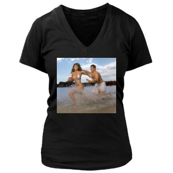 Heidi Klum Women's Deep V-Neck TShirt