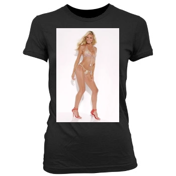 Heidi Klum Women's Junior Cut Crewneck T-Shirt