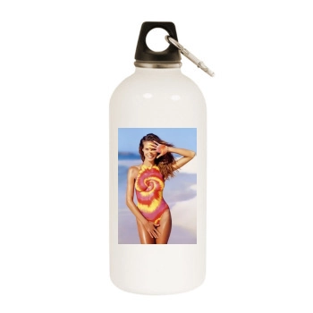 Heidi Klum White Water Bottle With Carabiner