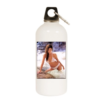 Heidi Klum White Water Bottle With Carabiner