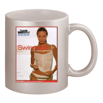 Heidi Klum 11oz Metallic Silver Mug