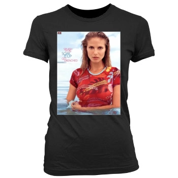 Heidi Klum Women's Junior Cut Crewneck T-Shirt