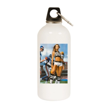 Heidi Klum White Water Bottle With Carabiner