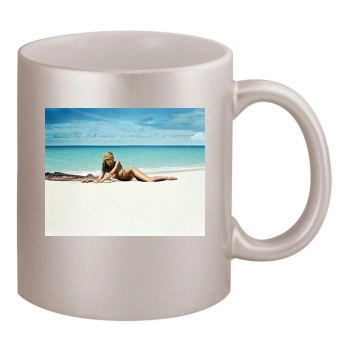 Heidi Klum 11oz Metallic Silver Mug