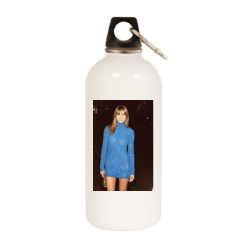 Heidi Klum White Water Bottle With Carabiner