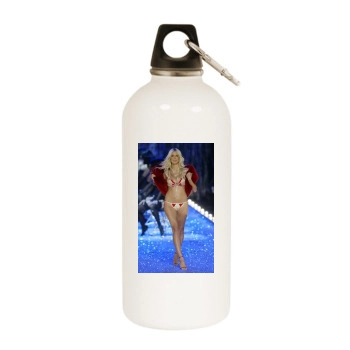 Heidi Klum White Water Bottle With Carabiner