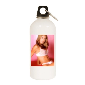 Heidi Klum White Water Bottle With Carabiner