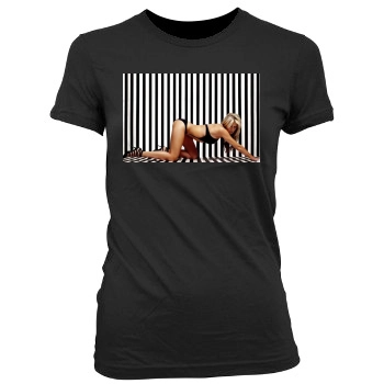 Heidi Klum Women's Junior Cut Crewneck T-Shirt