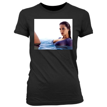 Heidi Klum Women's Junior Cut Crewneck T-Shirt