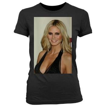 Heidi Klum Women's Junior Cut Crewneck T-Shirt