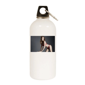 Tanya Mityushina White Water Bottle With Carabiner