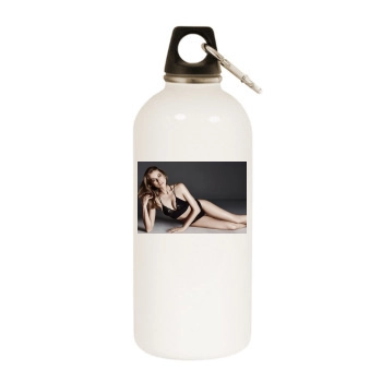 Tanya Mityushina White Water Bottle With Carabiner