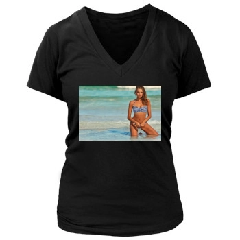 Tanya Mityushina Women's Deep V-Neck TShirt