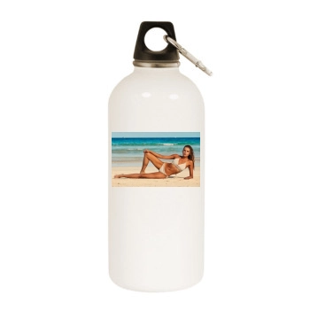 Tanya Mityushina White Water Bottle With Carabiner