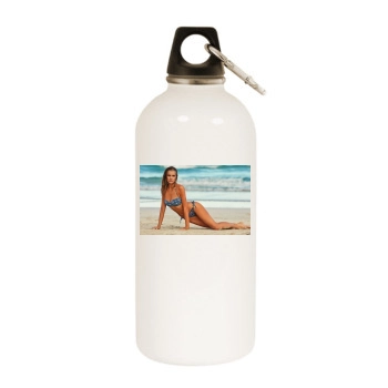 Tanya Mityushina White Water Bottle With Carabiner