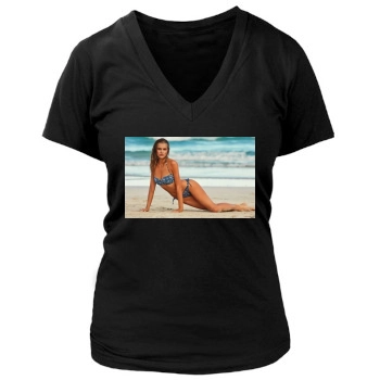 Tanya Mityushina Women's Deep V-Neck TShirt