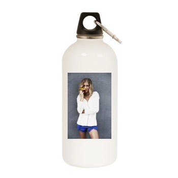 Tanya Mityushina White Water Bottle With Carabiner