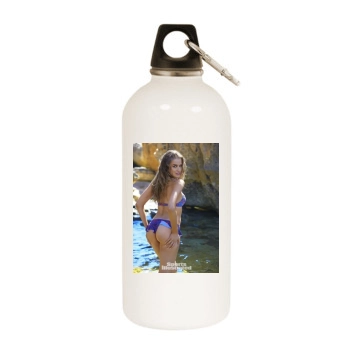 Tanya Mityushina White Water Bottle With Carabiner