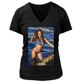 Tanya Mityushina Women's Deep V-Neck TShirt