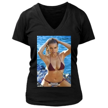 Tanya Mityushina Women's Deep V-Neck TShirt