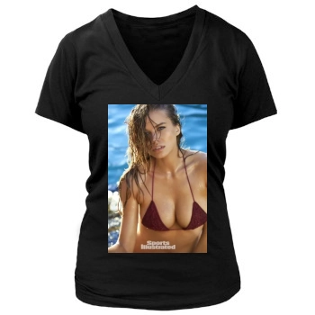 Tanya Mityushina Women's Deep V-Neck TShirt