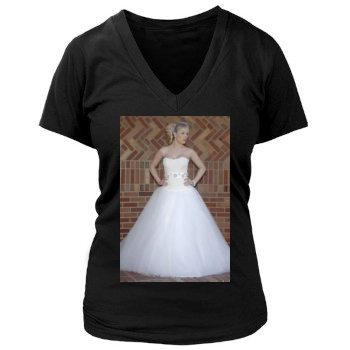 Tara Conner Women's Deep V-Neck TShirt