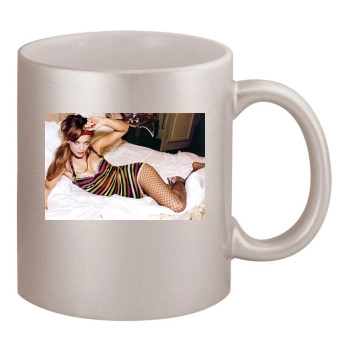 Heike Makatsch 11oz Metallic Silver Mug