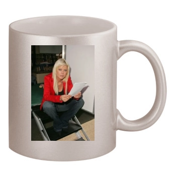 Tara Reid 11oz Metallic Silver Mug