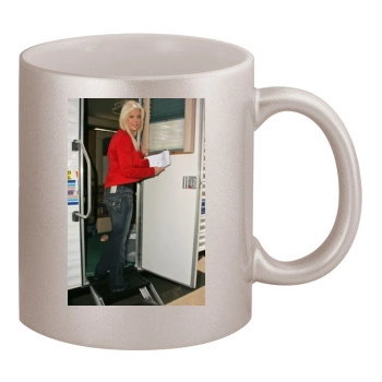 Tara Reid 11oz Metallic Silver Mug