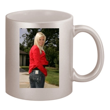 Tara Reid 11oz Metallic Silver Mug