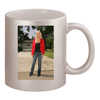 Tara Reid 11oz Metallic Silver Mug